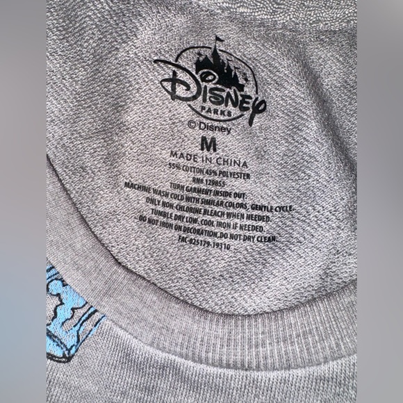 Disney Parks Mickey & Friends Pullover Disney Ink & Paint Adult M NWT Gray LS - Picture 6 of 6